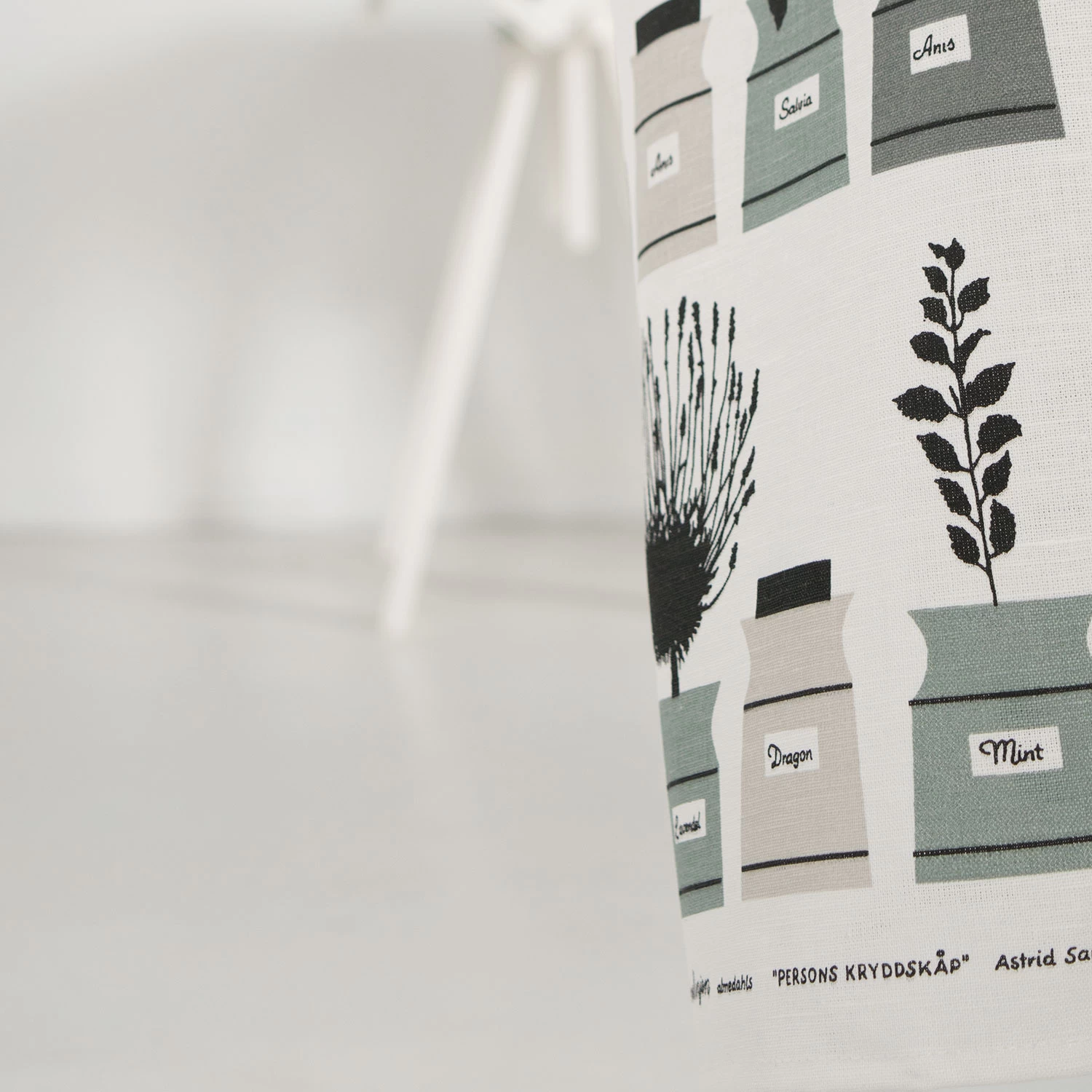 Perssons Kryddskåp Kitchen Towel, Green/Pink 4 Perssons Kryddskåp Kitchen Towel, Green/Pink - Afbeelding 4