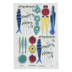 Picnic Kitchen Towel, Multi Blå