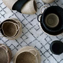 Broste Copenhagen Janson Vloerkleed 200 X 300 Cm, Ivoor/Zwart -Textielwinkel broste copenhagen janson rug ivory black 6 1