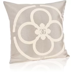 Luxury Kussenhoes Monogram CG 50x50 Cm, Wit
