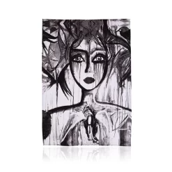 Slice Of Life Keukenhanddoek Zwart/Wit, 2-Pack