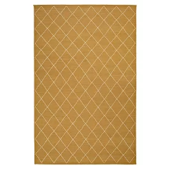 Diamond Dhurry Wool Rug 230x336 Cm, Masala Yellow