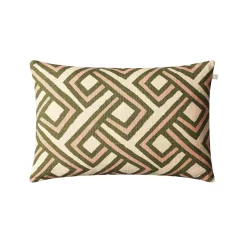 Lanka Cushion Cover 40x60cm, Cactus Green/Rose