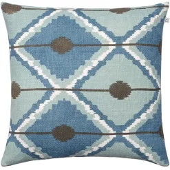 Pune Cushion Cover 50x50 Cm, Heaven Blue/Grey/Aqua