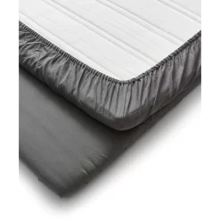 Calm Laken Linnen 90x200 Cm, Donker Grijze Melange