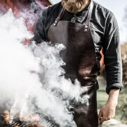 Le Chef Leren Schort, Bruin -Textielwinkel decotique le chef leather apron 19