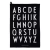 Design Letters Classic Theedoek Pak Van 2, Zwart