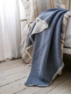 Thyme Plaid 130x180 Cm, Blauw -Textielwinkel elvang thyme plaid 130x180 cm 27