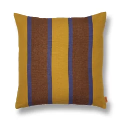 Ferm LIVING Grand Sierkussen 50x50 Cm, Lime / Bright Blue / Choco