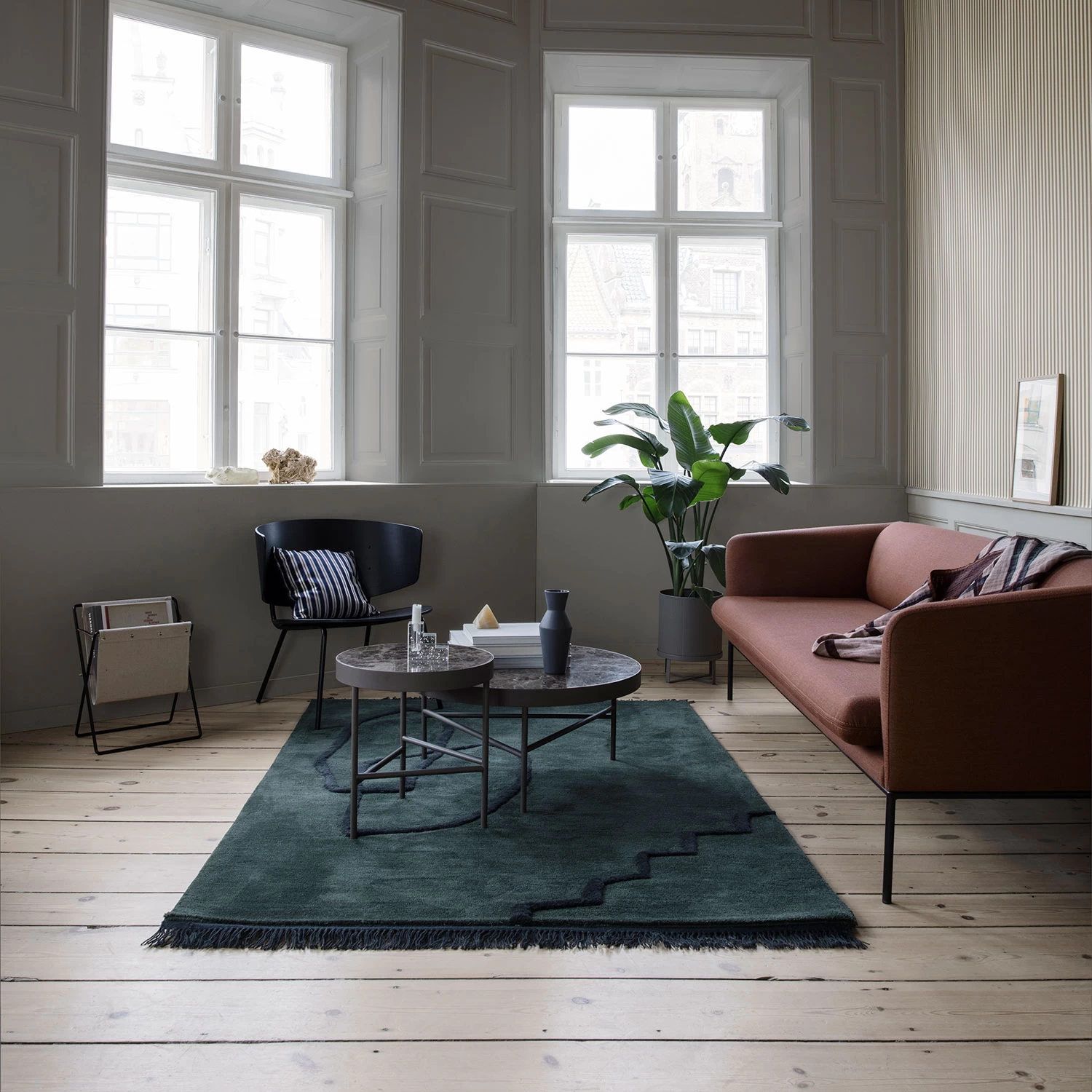 Ferm LIVING Salon Cushion Cover 40x40 Cm, Pinstripe 3 Ferm LIVING Salon Cushion Cover 40x40 Cm, Pinstripe - Afbeelding 3