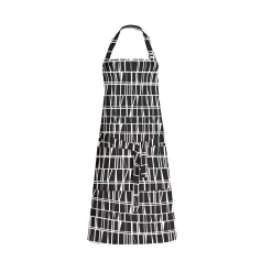 Coronna Apron 70x85cm, Black/ White
