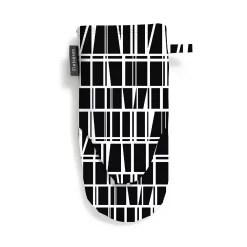Coronna Oven Glove 15x30cm, Black/ White