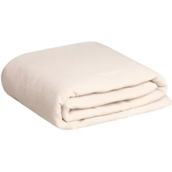 Eggshell Muslin Gewatteerde Deken, 100x140 Cm