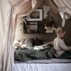 Floral Vine Adult Fitted Sheet, 90x200 Cm -Textielwinkel garbo friends floral vine fitted sheet 5 1