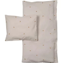 Lemon Bedset 70x80 + 28x35 Cm, Light Grey