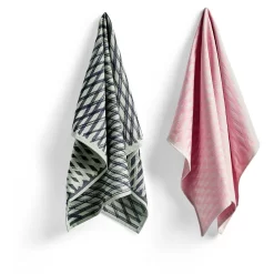 Hay S&B Marker Diamond Kitchen Towel, Grey, 2-pack