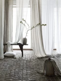 Dalsland Gordijn Met Gordijnband 145x290 Cm, Wit -Textielwinkel himla dalsland curtain with heading tape 145x290 cm 10