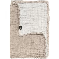 Hannelin Sprei 260x260 Cm, Naturel / Wit