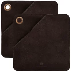 House Doctor Circle Potholder 2 Pcs, Brown