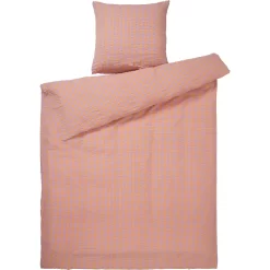 Juna Bæk&Bølge Dekbedovertrekset 140x200 + 50x70 Cm, Lavendel / Perzikkleurig