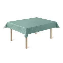 Juna Brick Damast-Tafelkleed Turquoise, 150x270 Cm