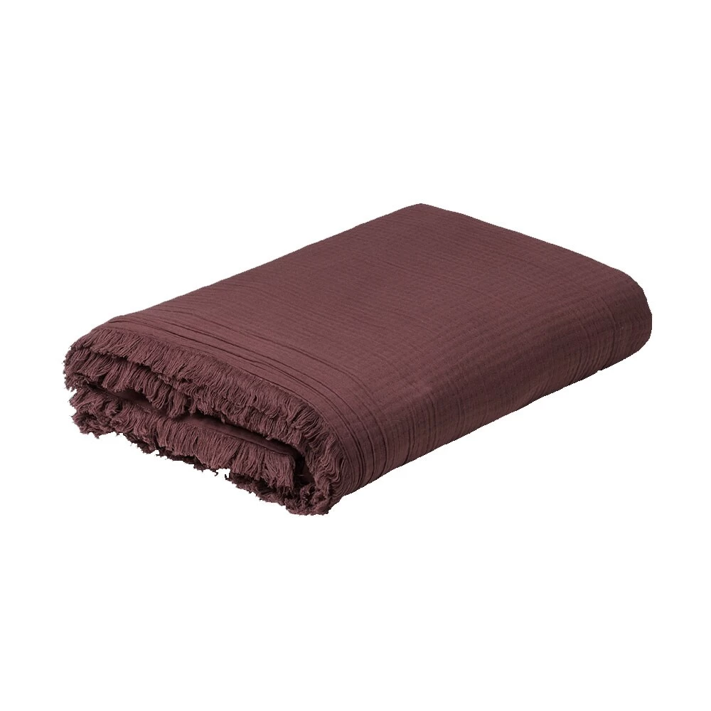 Juna View Bedspread 190x260, Chocolate 1 Juna View Bedspread 190x260, Chocolate