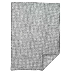 Klippan Yllefabrik Domino Baby Plaid 65x90 Cm, Dark Grey
