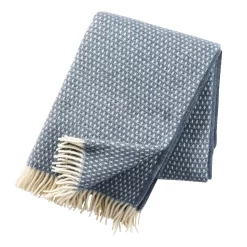 Klippan Yllefabrik Knut Plaid 130 X 200 Cm, Smokey Blue