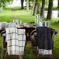 Klippan Yllefabrik Stella Plaid 130 X 200 Cm, Smokey Blue -Textielwinkel klippan yllefabrik stella plaid 11 1