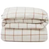 Lexington Checked Dekbedovertrek Off-white / Beige, 150x210 Cm