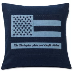 Lexington Denim Arts & Crafts Kussenhoes, 50x50 Cm