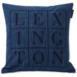 Lexington Denim Logo Kussenhoes, 50x50 Cm