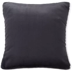 Lexington Faux Fur Kussenhoes 50x50 Cm, Donkergrijs