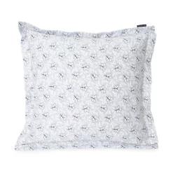 Lexington Flower Print Kussensloop Lichtgrijs / Blauw 65x65 Cm