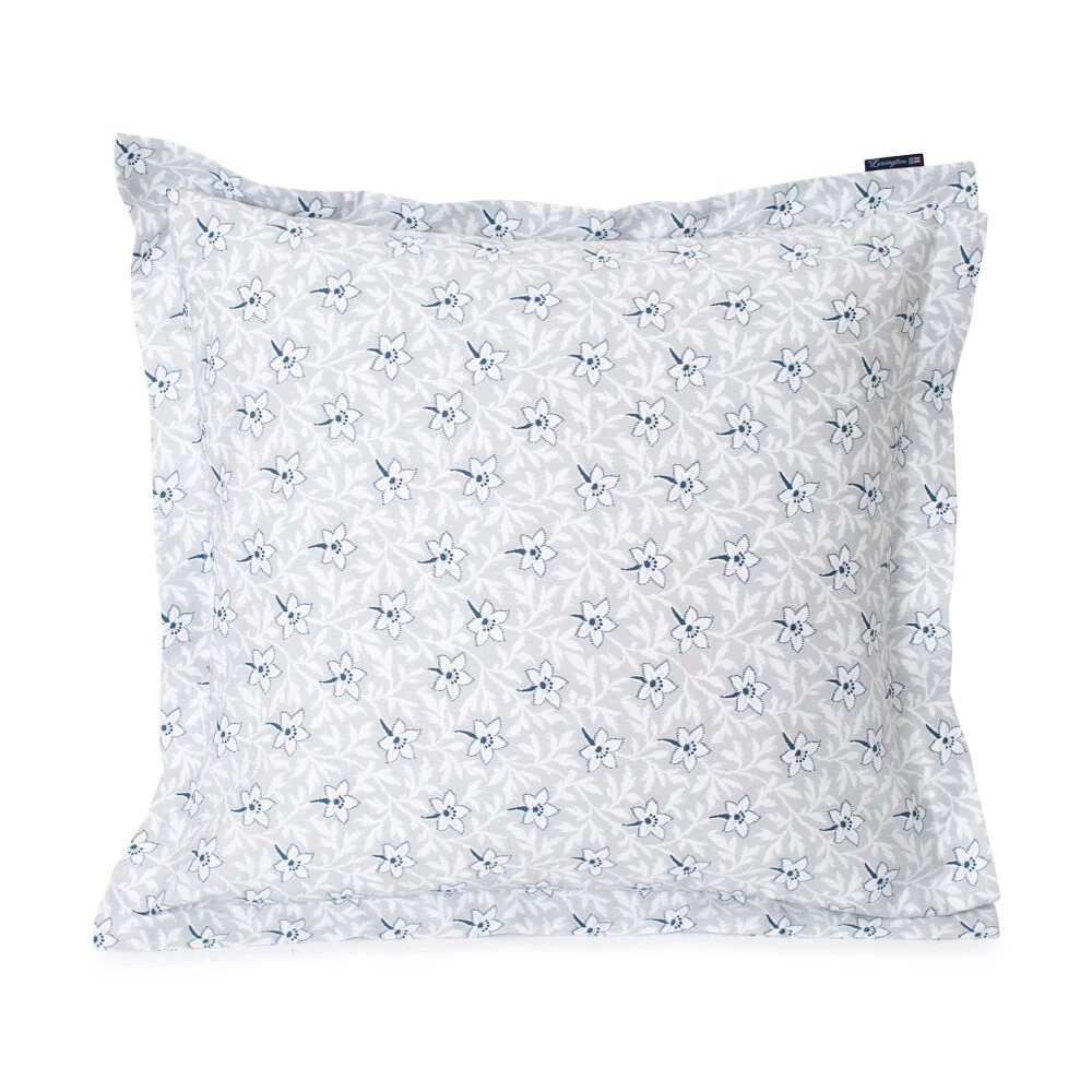 Lexington Flower Print Kussensloop Lichtgrijs / Blauw 65x65 Cm 1 Lexington Flower Print Kussensloop Lichtgrijs / Blauw 65x65 Cm