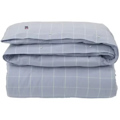 Lexington Hotel Light Flannel Duvet 220x220 Cm, Light Blue/White