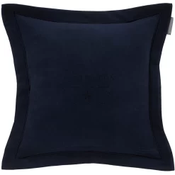Lexington Hotel Velvet Embroidery Sham 50x50 Cm, Dark Blue
