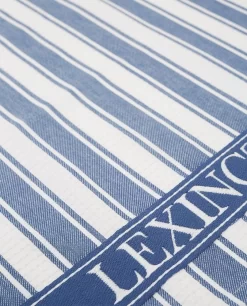 Lexington Icons Twill Waffle Striped Theedoek, Blauw -Textielwinkel lexington icons twill waffle striped keukenhanddoek 9