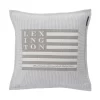Lexington Logo Art & Crafts Cushion Cover, Beige/White