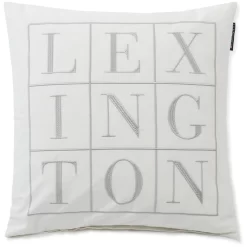 Lexington Logo Kussenhoes, 50x50 Cm, Off-white