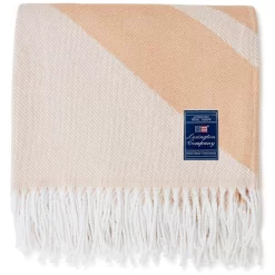 Lexington Logo Plaid 130x170 Cm, Wit / Beige