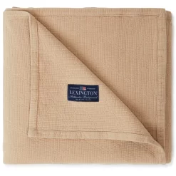 Lexington Quilted Jacquard Sprei Beige, 160x240 Cm