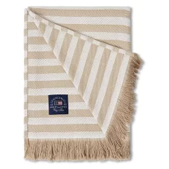Lexington Striped Recycled Cotton Plaid, Beige