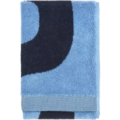 Marimekko Seireeni Lichtblauw/Donkerblauw Gastendoek, 30x50 Cm