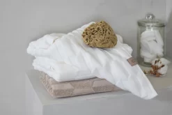 Mette Ditmer Geo Handdoek Off-white Pak Van 2, 35x55 Cm -Textielwinkel mette ditmer geo handdoek off white 5