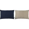 Mette Ditmer RIBBON Sierkussen 60x40 Cm, Midnight Blue / Light Grey