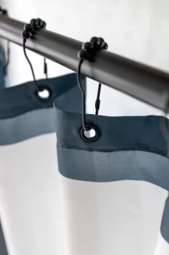 Mette Ditmer ROCK Douchegordijn, Zwart -Textielwinkel mette ditmer rock douchegordijn zwart 4
