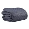 Mille Notti Bacio Bedspread 260x260cm, Dark Grey