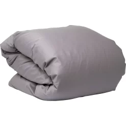 Mille Notti Satina Dekbedovertrek Grijs, 140x220 Cm