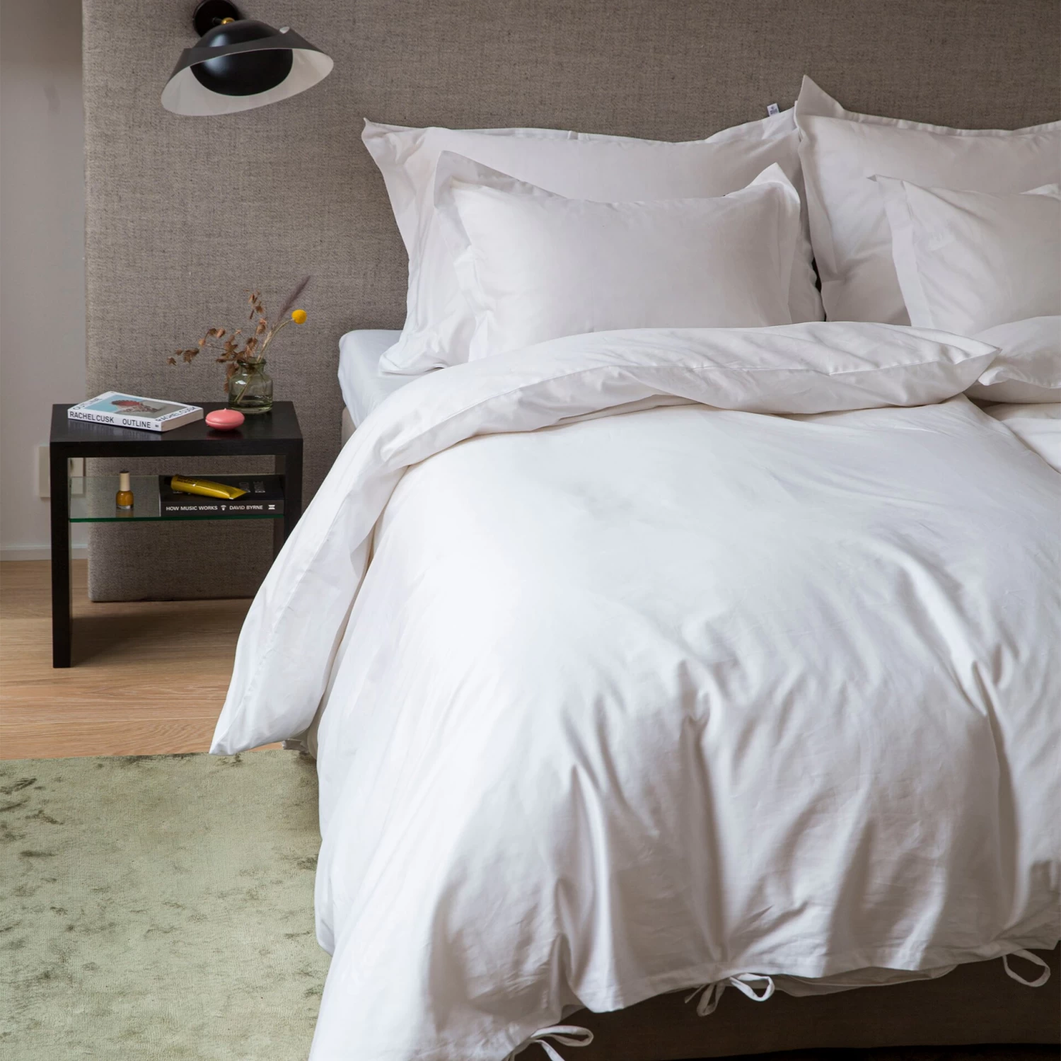 Mille Notti Satina Kussensloop Eco Wit, 50x60 Cm 2 Mille Notti Satina Kussensloop Eco Wit, 50x60 Cm - Afbeelding 2